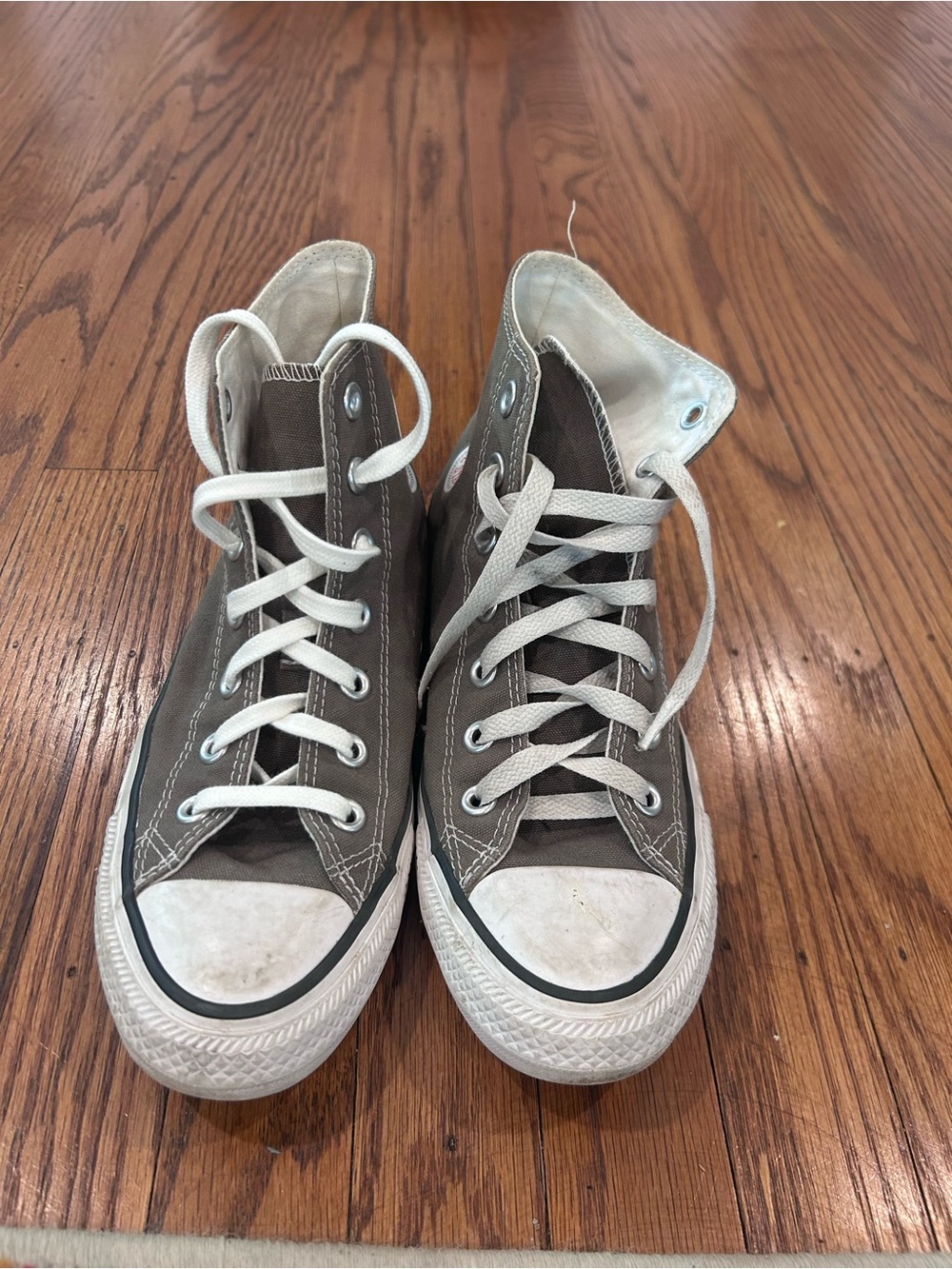 High-Top Canvas Sneakers - Gray